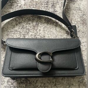 coach tabby bag 26 black on black